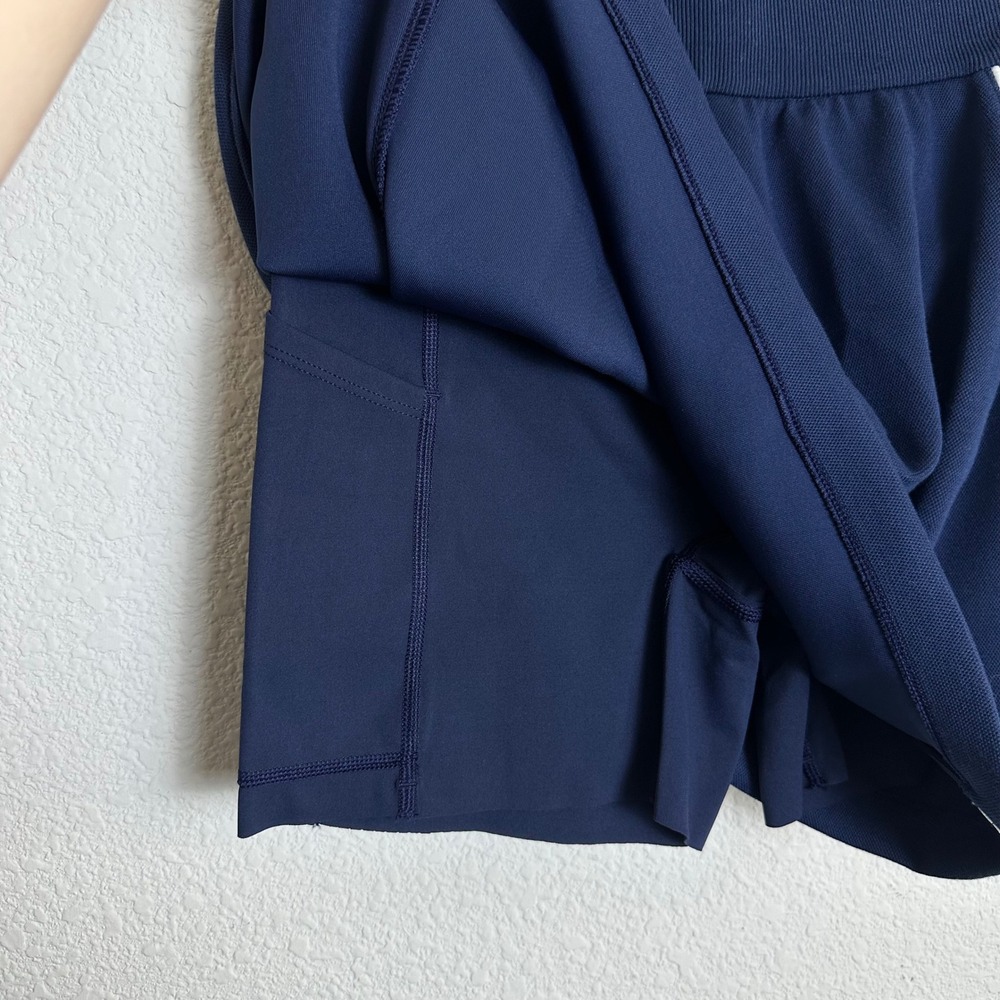 Spanx AirPique Skort Timeless Navy Blue Athletic Golf Tennis Skirt 21414R New M - Picture 3 of 7